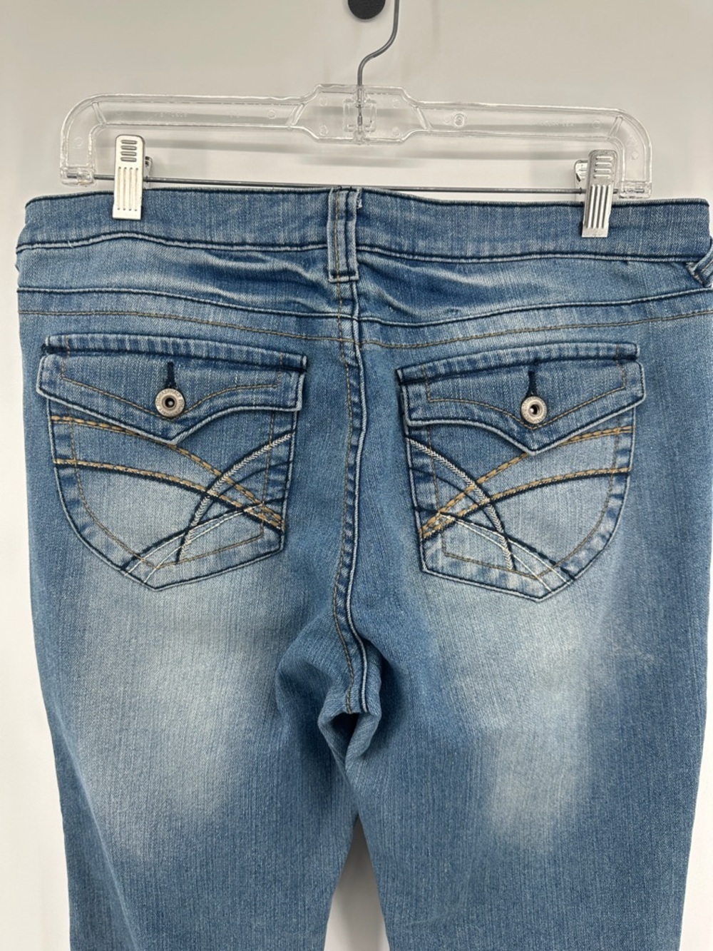Blue Asphalt VTG Y2K Grunge Western McBing Classic Blue Lowrise Jeans Sz11 - Picture 6 of 11